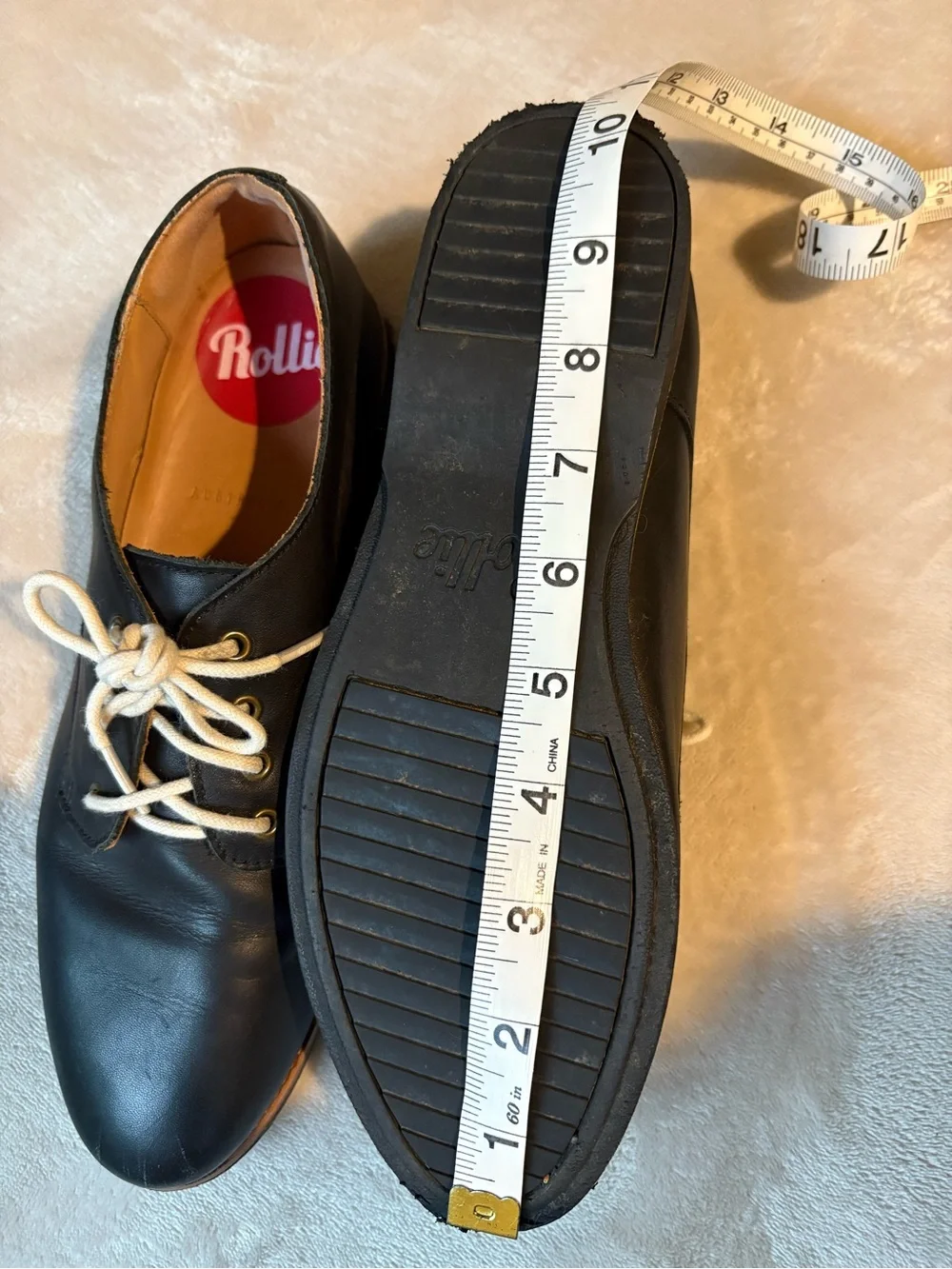 Rollie Black Leather Derby Shoes for Men - Classic Lace-Up Oxford Style